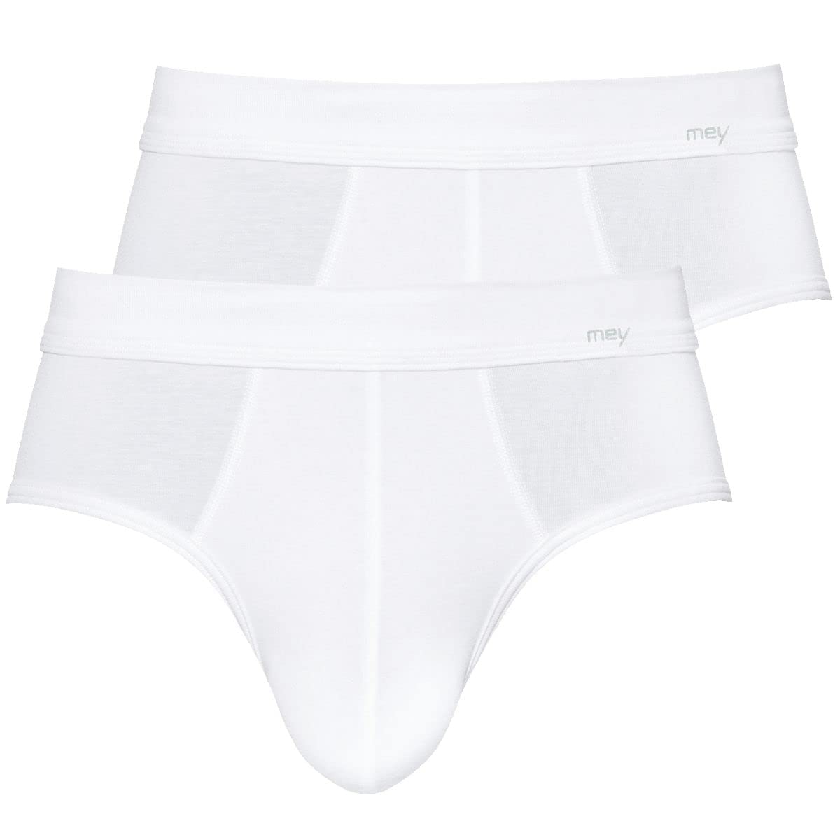 Mey - Noblesse 2810-P Sports Briefs Underwear Pack of 2 (5 White) M, 2 x White
