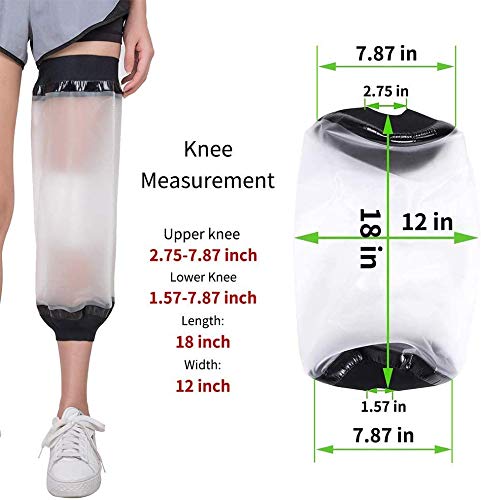 Knee Cast Cover for Shower,Waterproof Knee Shower Protector for Knee Replacement Surgery,Cast and Wound - Image 2