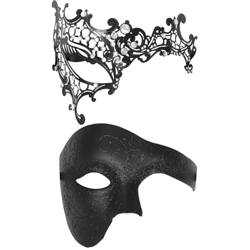 Masque de bal masqué pour couple accessoire costume vénitien