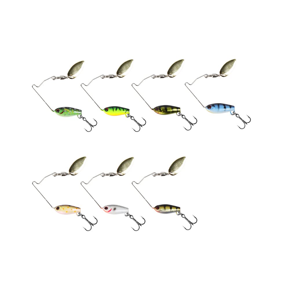 Leurre De Pêche à Lame Métallique Shad Tailspin Micro Spinnerbait Bass
