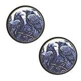 SLIAXINT 2PCS Parche Moral Odin Cuervo Desmontable Set, Arnes Perro