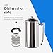 Frieling Double-Walled Stainless-Steel French Press Coffee Maker, Polished, 36 Ounces