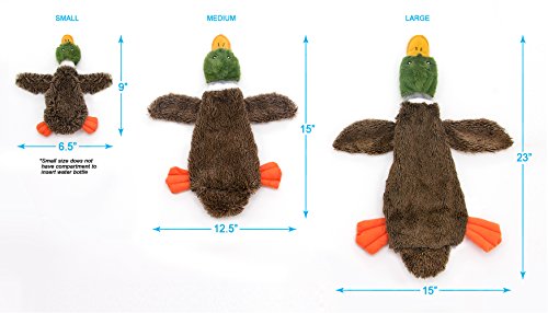 Image of Best Pet Supplies 2-in-1 Fun Skin Stuffless Dog Squeaky Toy (Wild Duck, Squirrel, Alligator Bundle) Small, PT08-45-47-S