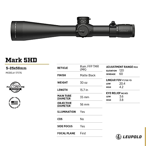 Image of Leupold Mark 5HD 5-25x56 (35mm) M5C3 FFP Riflescope