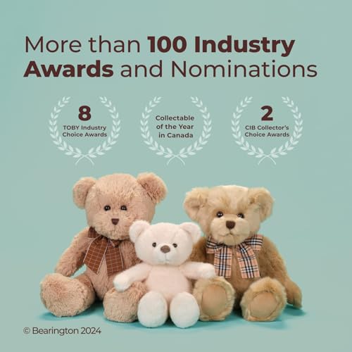 Bearington Happy Birthday Plush Suffed Animal Teddy Bear, 10"4