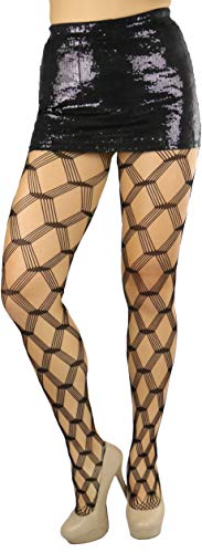 Image of ToBeInStyle Women's Large Mesh Fishnet Patterned Pantyhose Tights