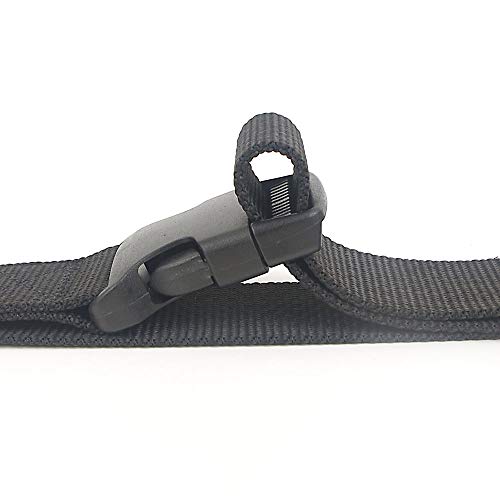TopHomer Cinto masculino Web Nylon Webbing Canvas Outdoor Casual Cinto Sem Fivela de Plástico de Met