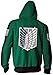 Bingchuan Attack on Titan Cosplay Sudadera con Capucha Chaqueta con Cremallera Sudadera...