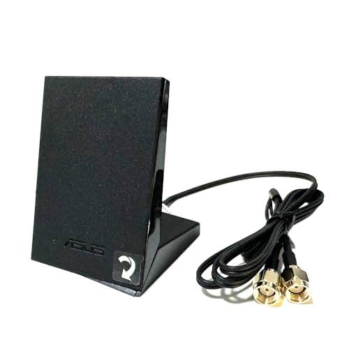 2T2R Antenna Dual Band Wi-Fi Moving Antenna with 2.62ft Extension Cable for PC Desktop Computer Motherboard WiFi Wireless Network Router