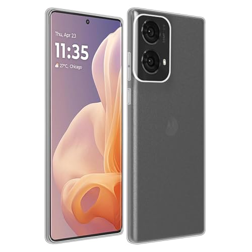 32nd Clear Gel Series - Transparent TPU Clear Gel Case Cover for Motorola Moto G85, Crystal Gel Ultra Thin Case - Clear - Image 3