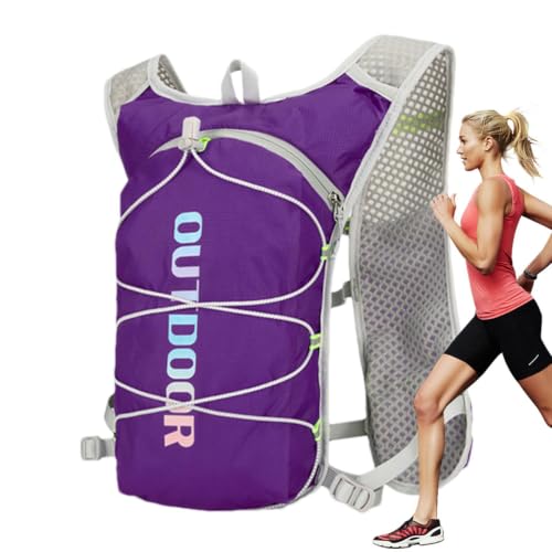 Chaleco de hidratación impermeable para correr con sistema de ajuste ergonómico y antifugas
