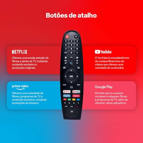 Smart TV DLED 32 HD Multi Essencial Android 11 3HDMI 2USB Wi-fi Bluetooth - Imagem 3