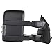 SCITOO Tow Mirrors fit for 1999-2016 for Ford for F250 for F350 for F450 for F550 Super Duty Pickup Manual LED Smoke Signals Lamps View Mirror Pair