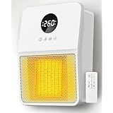 ヒーター 壁掛け 人感センサー付き セラミックヒーター 【ヒートショック対策・2秒速暖・3way使用】 暖房器具 大風量 電気ストーブ ファンヒーター 3段階調整 800W/1200W ディスプレイ表示 切り忘れ防止 二重過熱保護 メモリー機能 転倒OFF IPX2防水級 リモコン付き 脱衣所 壁掛け 洗面所 トイレ 卓上 足元 キッチン リビング 8畳対応