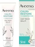 AVEENO Face CALM+RESTORE Oat Rich Balm (1x 50ml), 24-Hour Hydration Face Moisturiser with Triple Oat Complex, Face Care Soothes and Hydrates Irritated, Very Dry, and Sensitive Skin