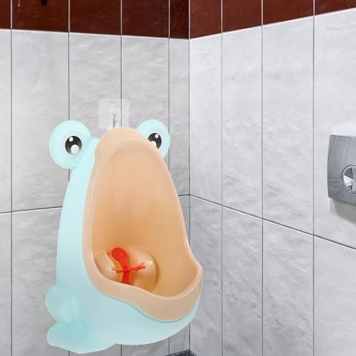 Zerodeko Cartoon Frog Standing Potty for Boys, Pp Green Urinal — view 4