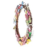 Schmetterlingskranzaufhänger: schmetterlingsdesign, das ein künstlerisches und romantisches gefühl in einer lebendigen und natürlichen form vermittelt, schmetterlings-wanddekoration