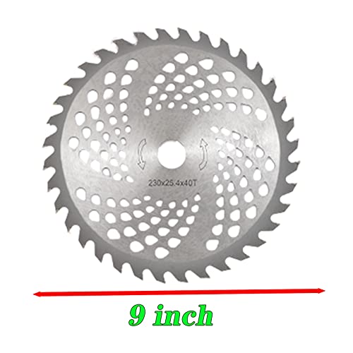 9-Inch Steel Brush Cutter Saw Blade Weed Eater Attachments Replacement For Electric Battery Powered Weed Wackers/Edgers And String Trimmers Cutting Grass Underbrush,Weeds,Thorns(2 Pack) #TOP4