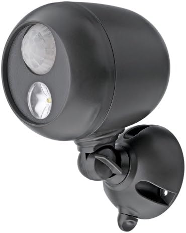 Mr Beams MB360 Wireless Weatherproof Battery Operated 140 Lumens LED Spotlight with Motion Sensor and Photocell, Dark Brown