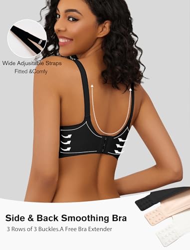 Image of Avidlove Wireless Bras for Women Push Up No Underwire Bra Full Coverage Seamless Bralettes Support Comfortable Everyday Bra