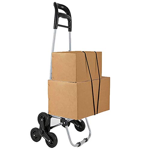 Einkaufstrolley, faltbarer Einkaufswagen mit 6 Rädern, abnehmbarer Rucksack, Tragfähigkeit 35 kg, 40 l, Blau – Bild 3