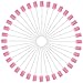 100pcs Disposable Oral Care Swabs Tooth Cleaning Mouth Swabs Oral Swabs Pink