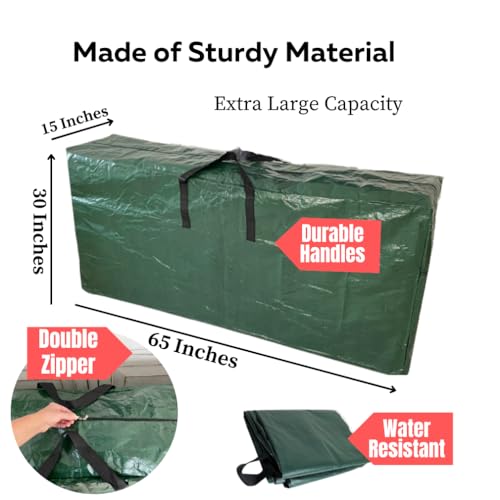 Evelots Extra Large Packing Bags for Moving - 5.5 Feet Long Storage Totes for Space Saving with Zippers & Carrying Handles for Camping, Garage, Outdoor Patio Cushion, Comforters Storage Bags