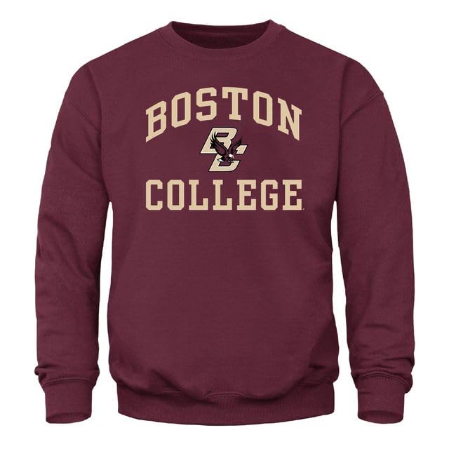 Barnesmith Boston College BC Eagles Adult Unisex Crewneck Sweatshirt Spirit Maroon Medium