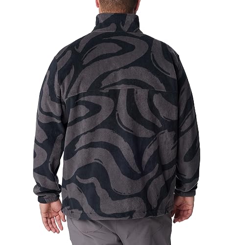 Columbia Jaqueta masculina estampada Steens Mountain, estampa Black Snowdrifts, XX-Grande