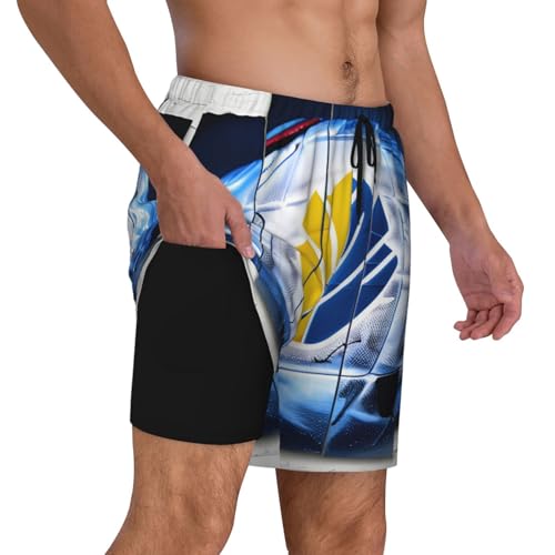 Short de bain doublure compression homme séchage rapide hockey - 3