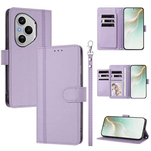 �X�}�z�P�[�X �Ή��@�� for Honor 400 Pro 5G �X�}�z�P�[�X�y�E�H���b�g�f�U�C�� �f���A���J�[�h�X���b�g �L���b�V�� �t���b�v���X�^���h �����h�~�zPurple