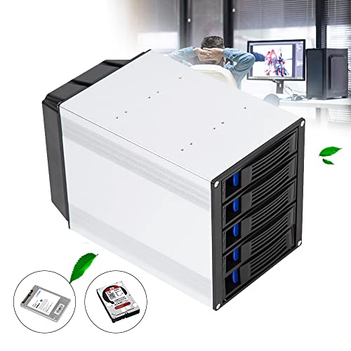 Caja externa para disco duro 5 bahías SATA / SAS aluminio miniatura 2
