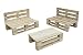 Sofa PALETS Lijado Y Cepillado - Medida 100cm X 60cm -Interior/Exterior Nuevo-Natural...