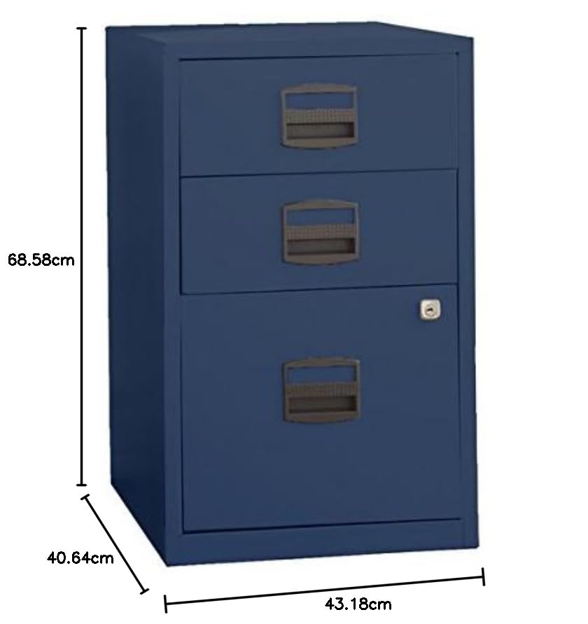 BISLEY LATERAL キャビネット スチール製 3段引き出し Amazon.co.jp: Bisley 3段引き出しホームファイルキャビネット