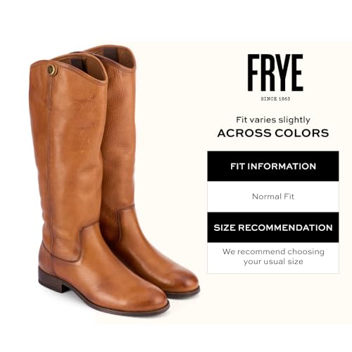 Image of Frye Melissa Button 2 Equestrian-Inspired Tall Boots for Women Made from Hard-Wearing Vintage Leather with Antique Metal Hardware and Leather Outsole - 15 inch Shaft Height