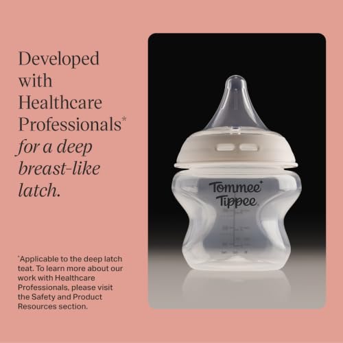 Image of Tommee Tippee Newborn Baby Bottles, Triangular Nipples, 0m+, 5oz