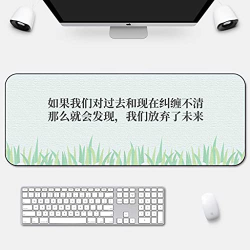 Tapis de souris gaming XXL décor herbe fraîche pour un bureau d'ordinateur portable apaisant