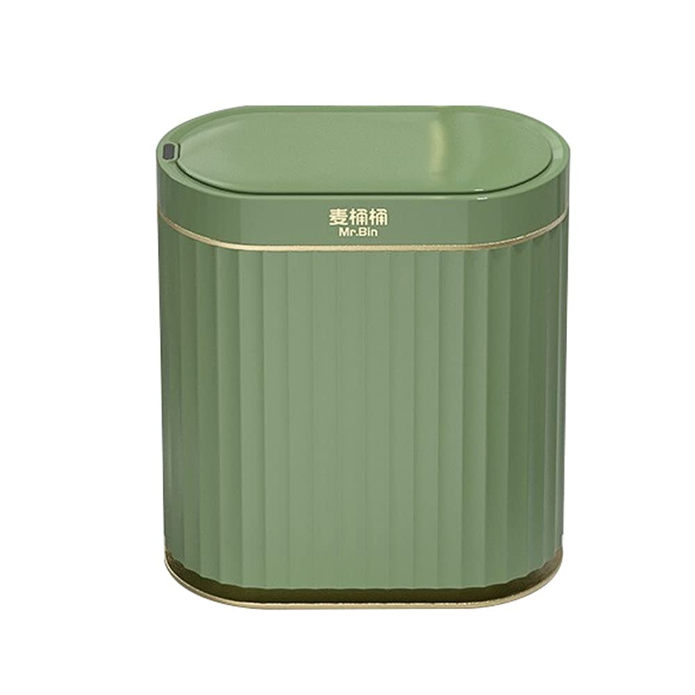 Non-contact Trash Can, Home Automatic Induction 7L Capacity Sealed and Waterproof Narrow Paper Basket with Lid Electric Bathroom Sanitary Bucket