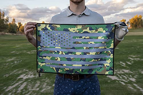 Microfiber Golf Towels with Bag Clip for Police, Firefighters, Military - Funny Golf Gift for Dad - Image 6