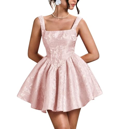 Jacquard Satin Homecoming Dresses for Teens 2025 Short Cocktail Party Gowns with Bow A Line Evening Dress LL-M083