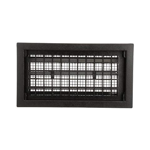 Air Vent 9.5 in. H x 17.1 in. W Black Plastic Automatic Foundation Vent Cover