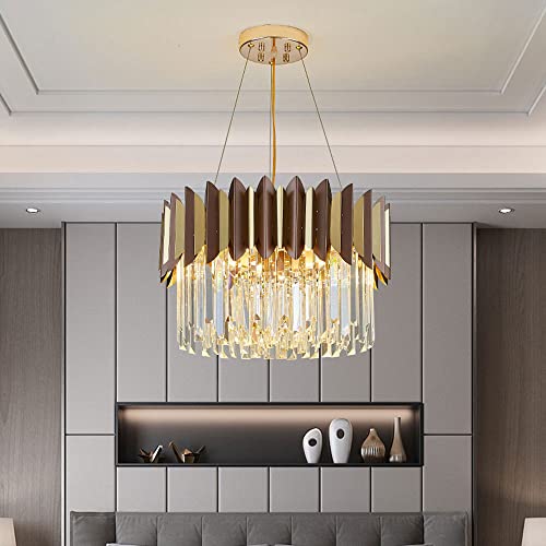 Lustre en cristal de luxe à 2 niveaux pour salon élégant - 4