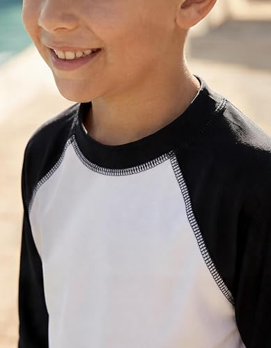 Image of City Threads Rash Guard for Boys SPF 50+ Made in USA, Long Sleeve Swim Shirt with Sun Protection, Toddler, and Youth Sizes
