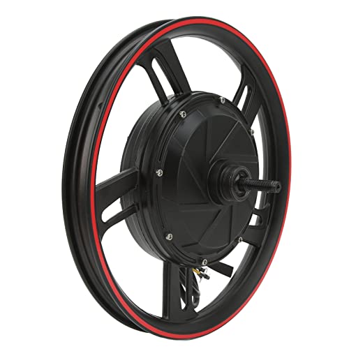 Electric Bike Conversion Kit, 16in Electric Wheel Hub Motor 48 to 72V 500W to 3500W Fat Tire Cycling Disc Brake Motor for Electric Scooters Karts