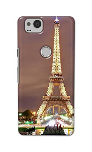 Image of PRINTFIDAA Lovers Famous Place Eiffel Tower in Paris Printed Designer Hard Case for Google Pixel 2 Back Cover -(e) RPM1009