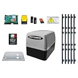 KIT CANCELLO SCORREVOLE 230V KV4 400KG AUTOMAZIONE AUTOMATISMO + 5MT CREMAGLIERA...