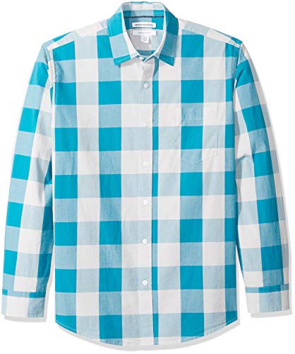 Men's Regular-Fit Long-Sleeve Casual Poplin Shirt
