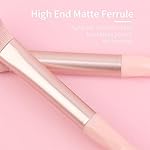 Pink Portable Eye Shadow Brush Set by ENZO KEN, Vegan Eyeshadow Brushes Set, Small Nose Contour Brush, Diamond Eyeshadow Brush, Eye Brush, Eyeshadow Blending Brush, Eye Makeup Brushes Set Professional - Image 5