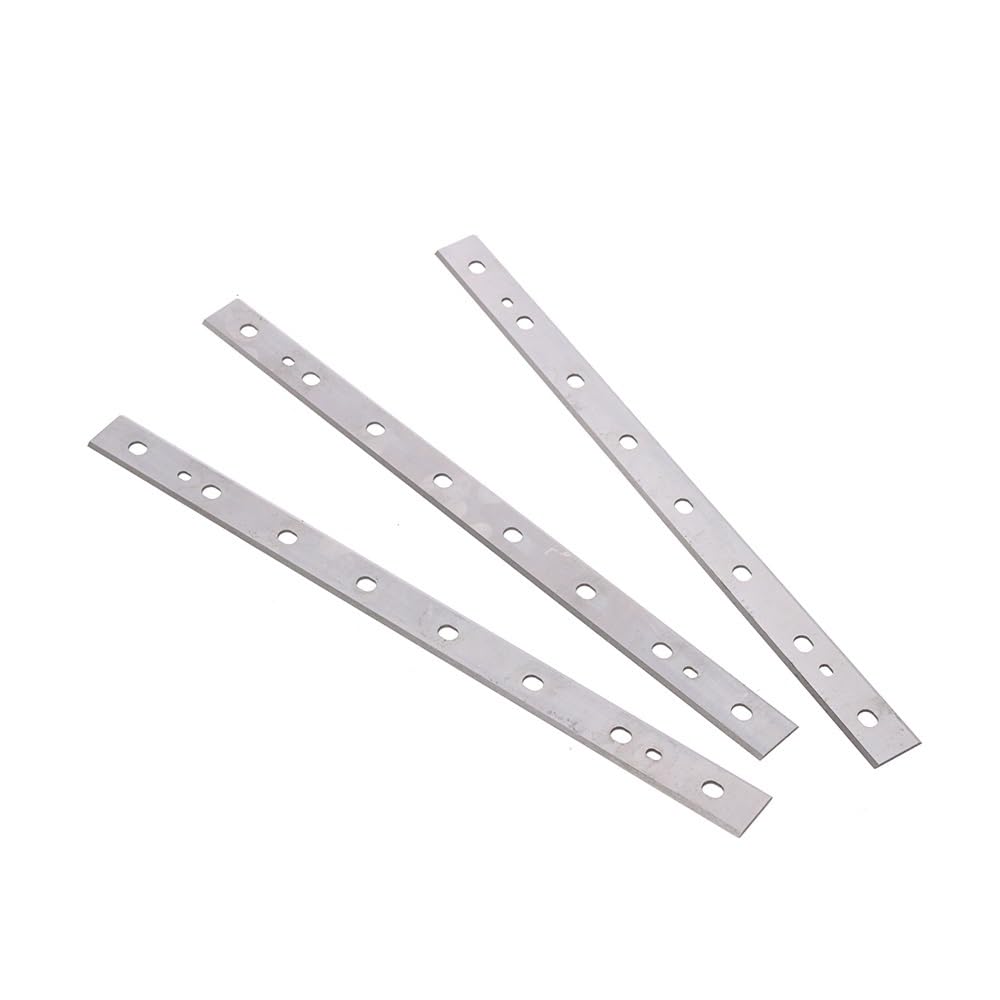 JWOO Juego de 3 Cuchillas cepilladoras de 13 Pulgadas de Repuesto for cepilladora de Madera DewaIt DW735 DW735X for carpintería