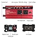 2500W Power Inverter for Vehicles,DC 12V to 110V AC,4 x 5V USB Ports car Plug in Adapter Outlet with 1 Cigarette Lighter Ports car Power Inverter (2500W, DC12V-AC110V)
